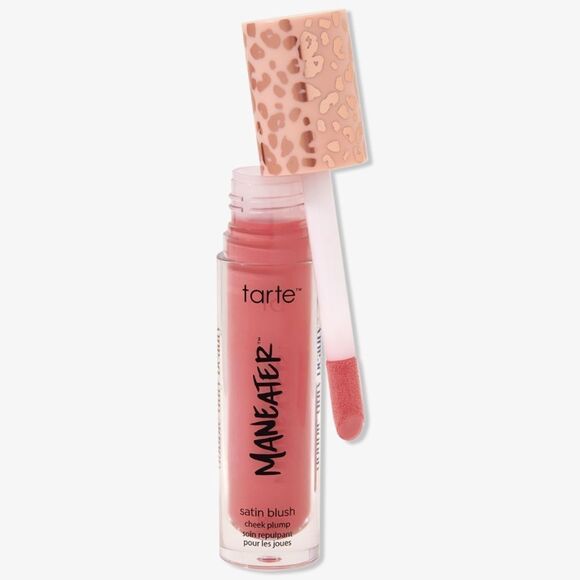 🌻 Tarte Pink Coral Maneater Satin Blush New Full Size - Picture 1 of 5